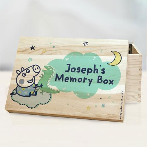 Personalised Peppa Pig George Pig Memory Box Extra Image 1